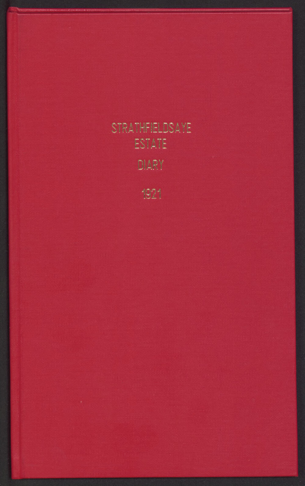 Strathfieldsaye Estate Diary 1921
