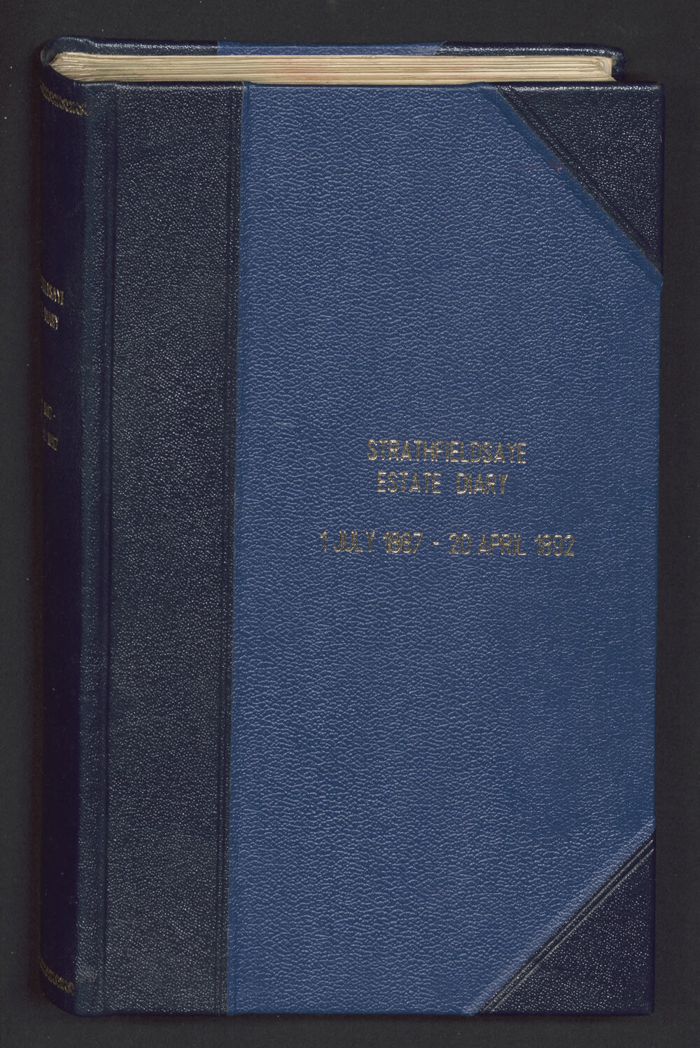 Strathfieldsaye Estate Diary 1 July 1887-20 April 1892