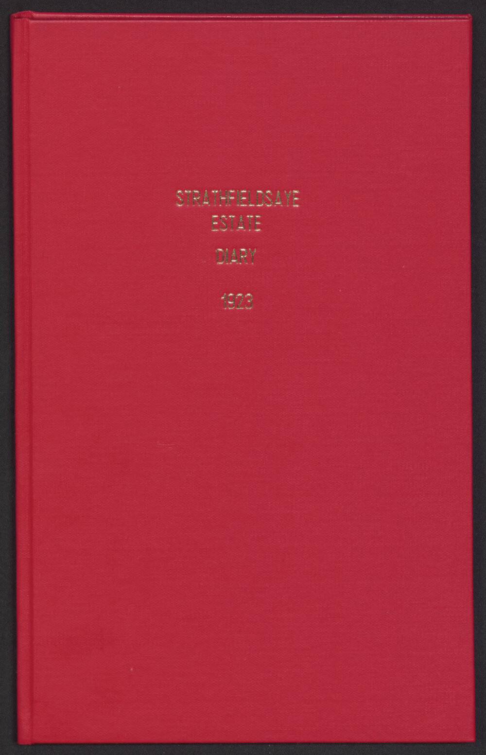 Strathfieldsaye Estate Diary 1923