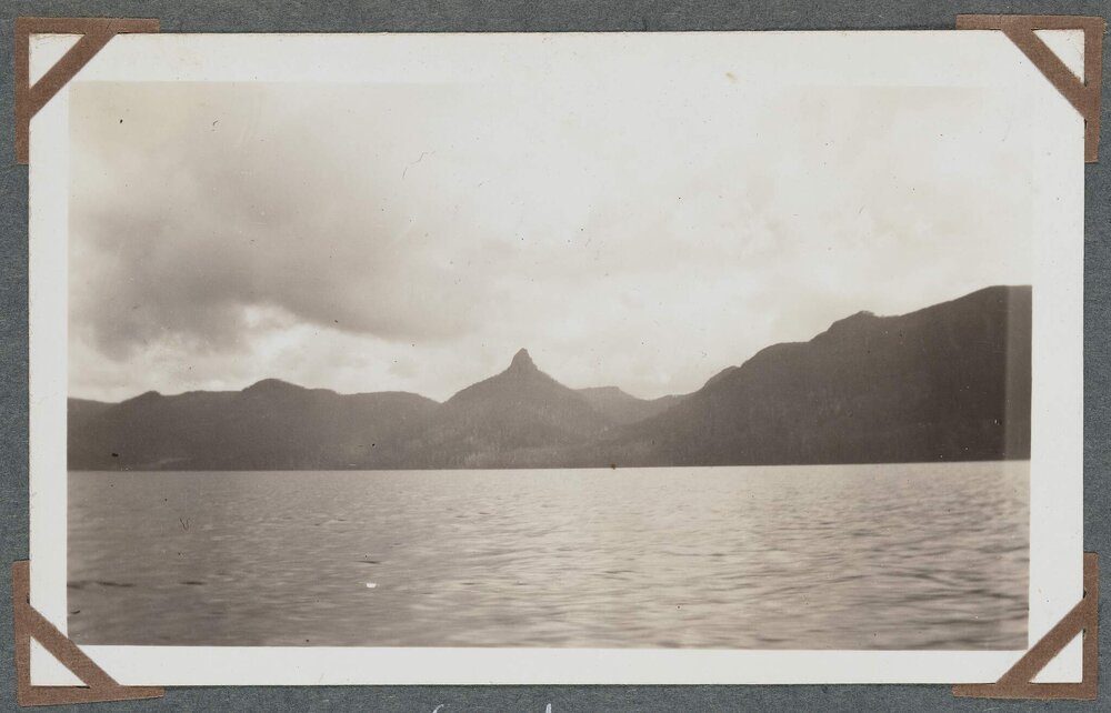 Mt Ida from launch on Lake St Clair