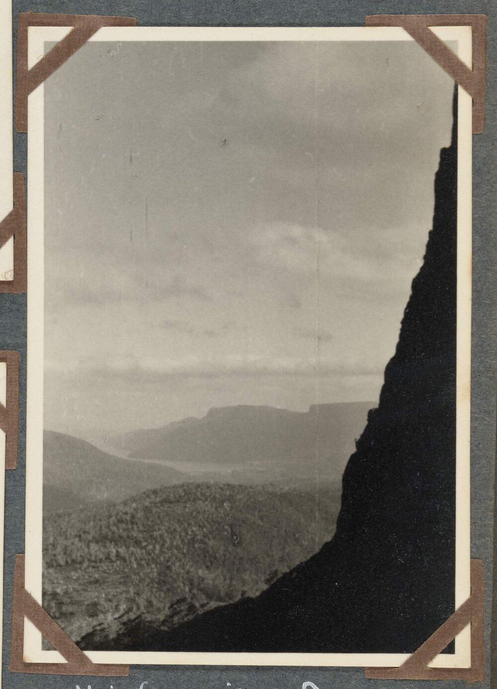 View from side of Acropolis looking South to Lake St Clair