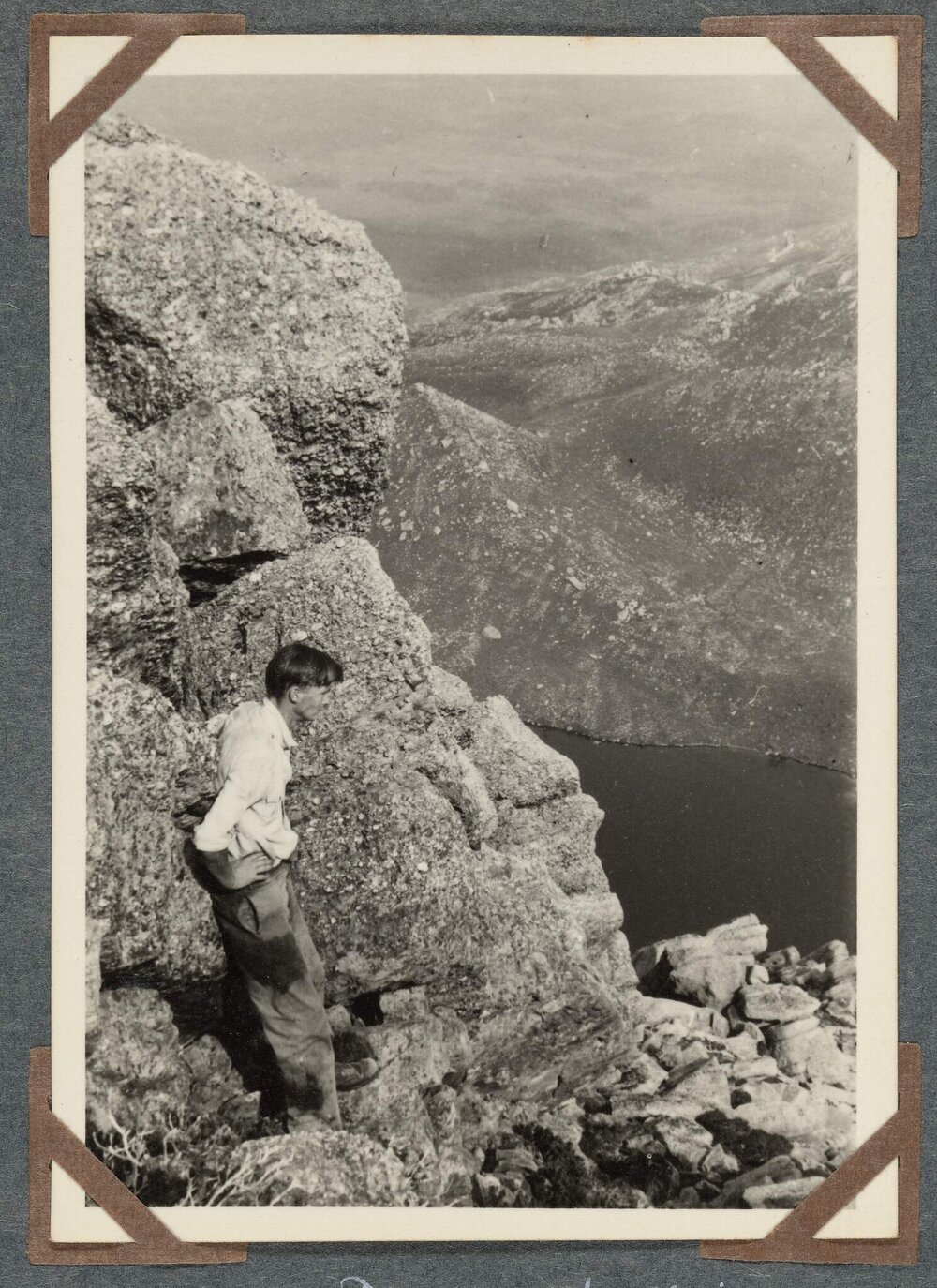 John on Denison looking over lake to east