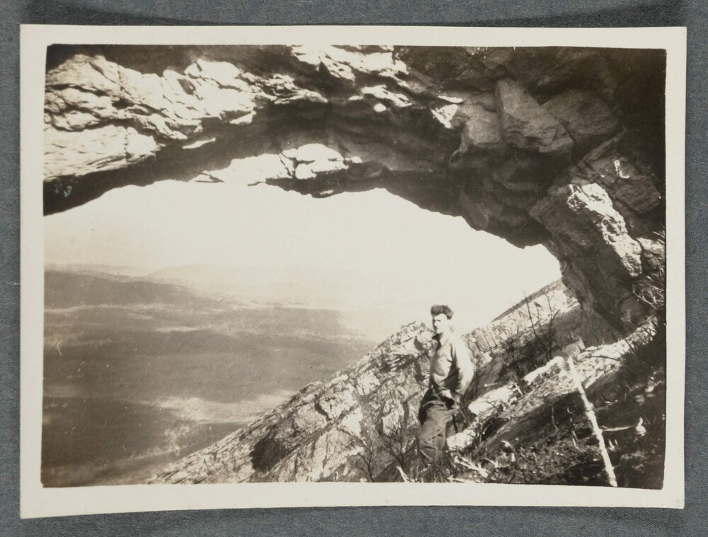 [Mountaineering Club Tasmania person in foreground]