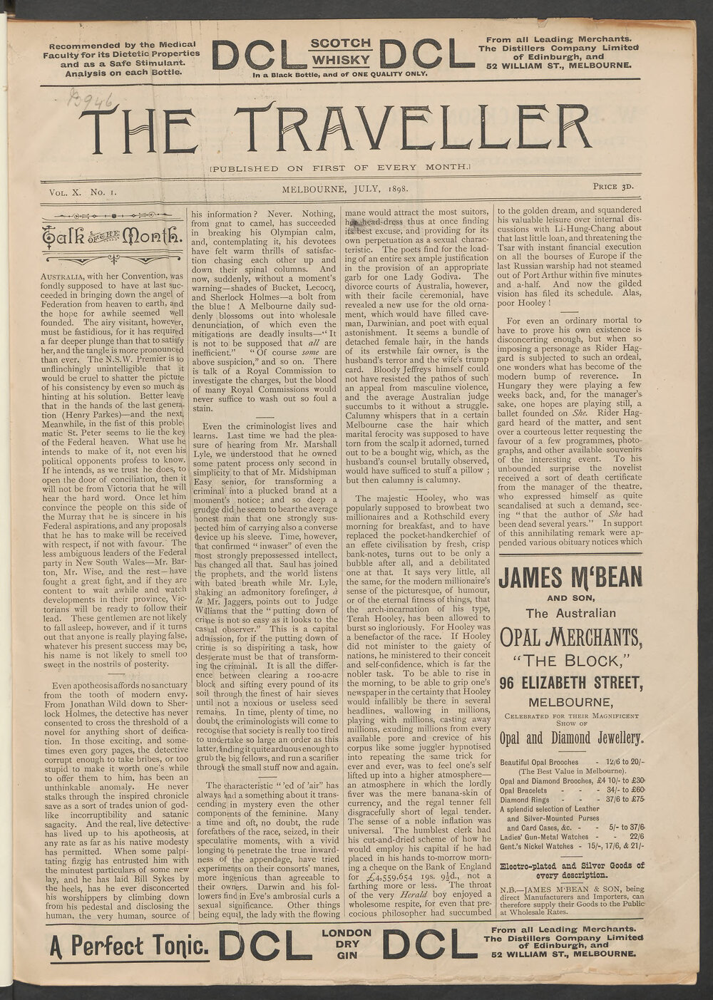 The Traveller, Volume X