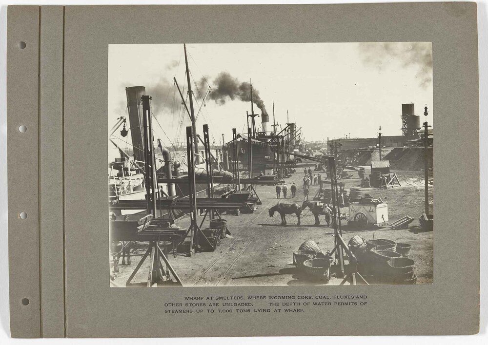 Wharf at Port Pirie smelting plant