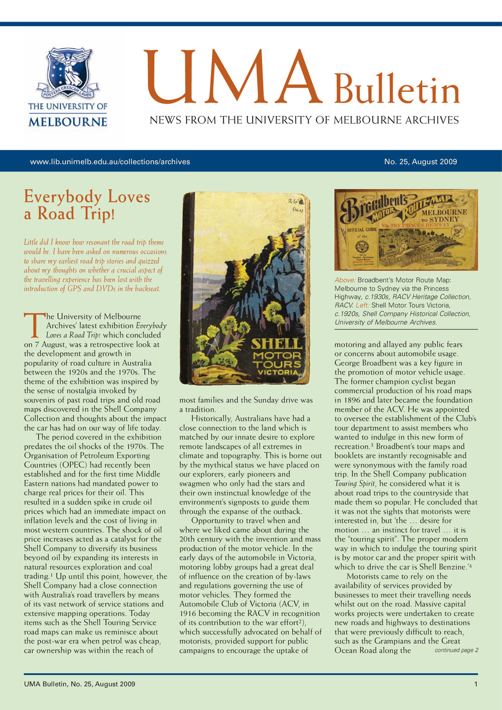 UMA Bulletin : News from the University of Melbourne Archives : Issue 25