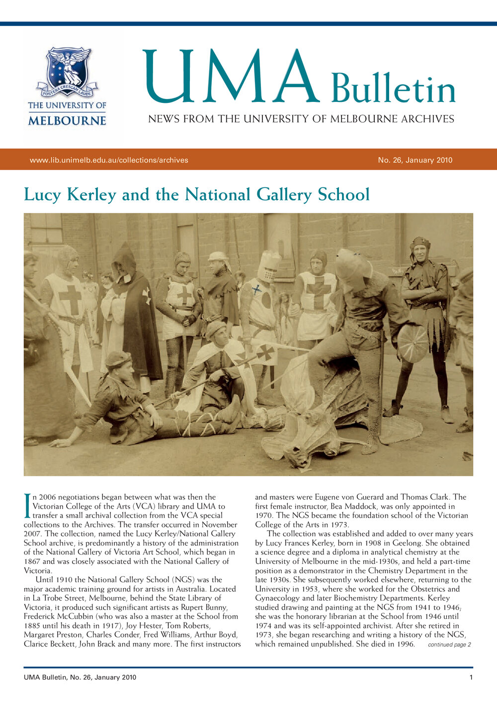 UMA Bulletin : News from the University of Melbourne Archives : Issue 26