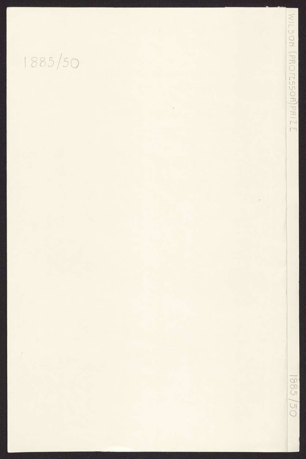 Wilson (Professor) Prize