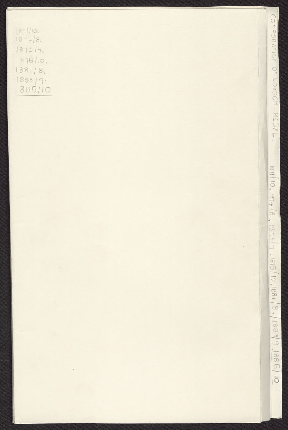 Corporation of London: Medal.