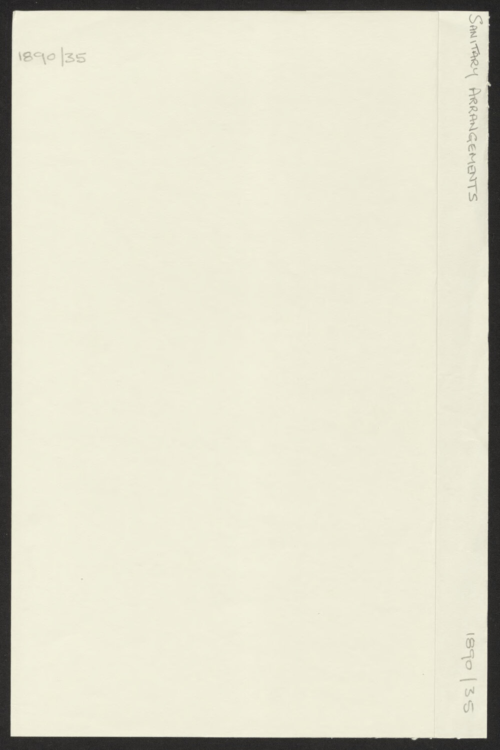 Sanitary Arrangements