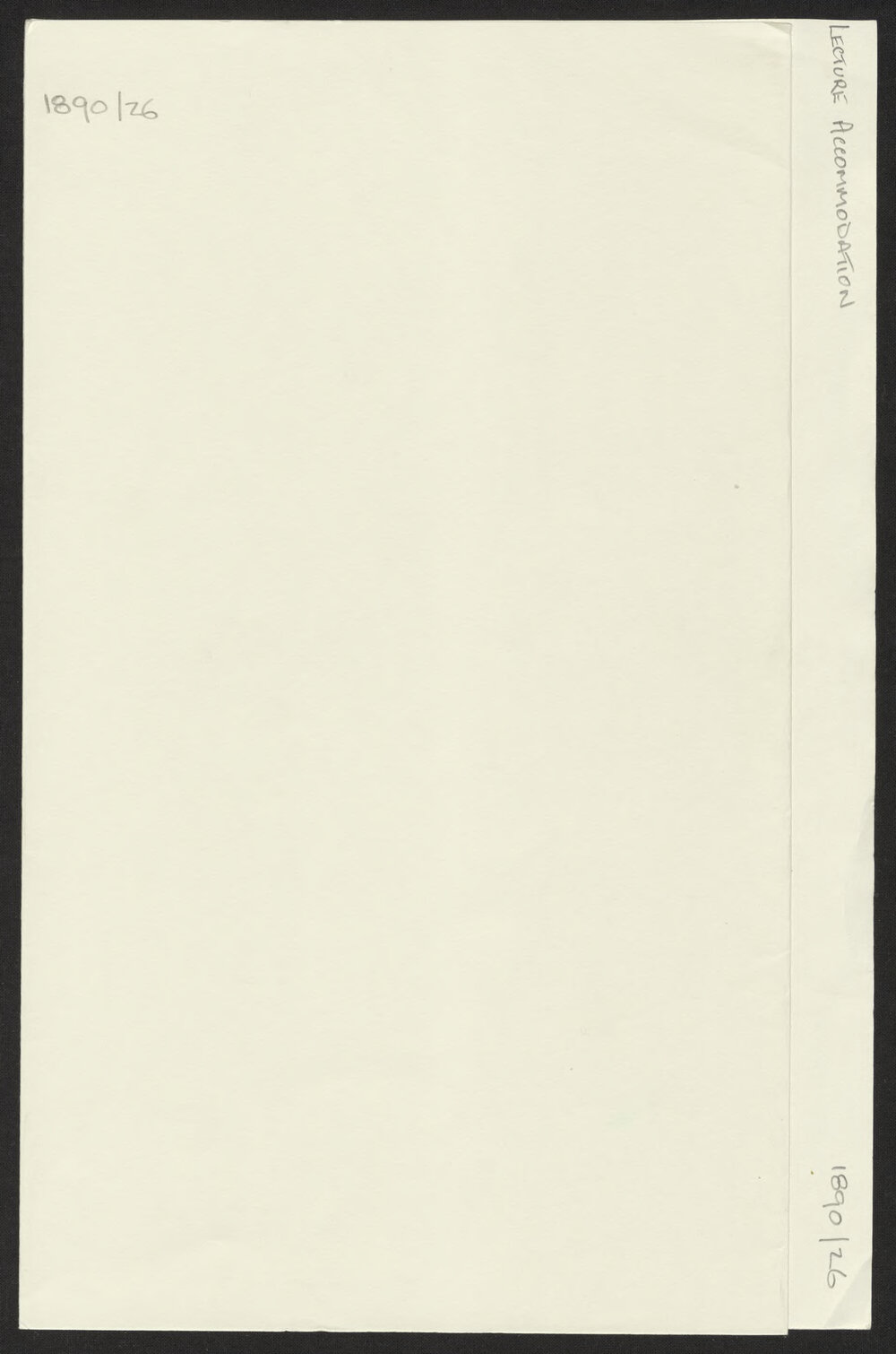 Lecture Accommodation