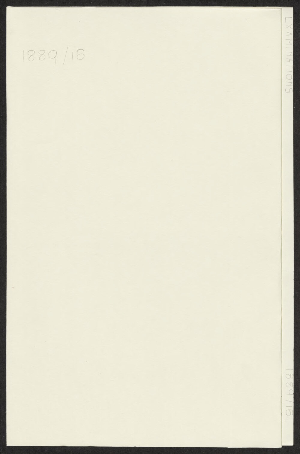 Examinations: Number Systems