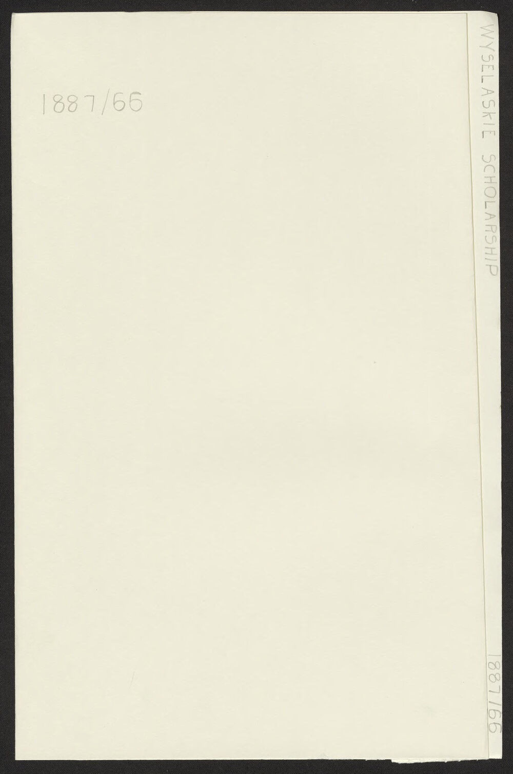 Wyselaskie Scholarship