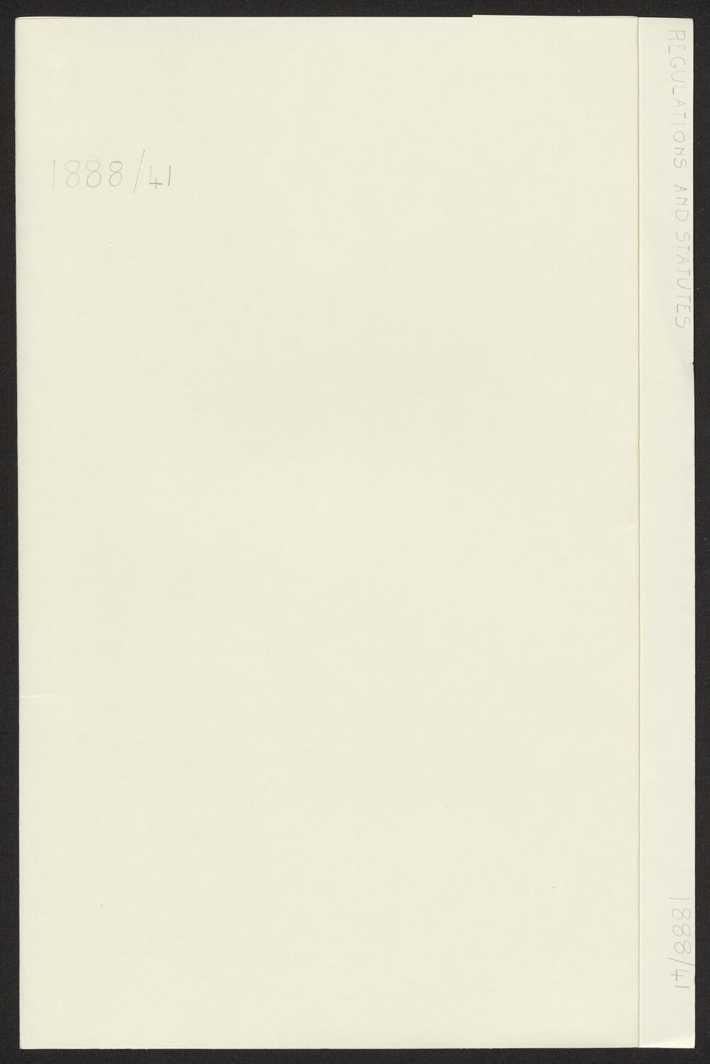 Regulations and Statutes