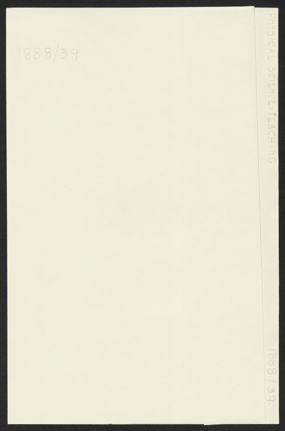 Physical Science: Teaching