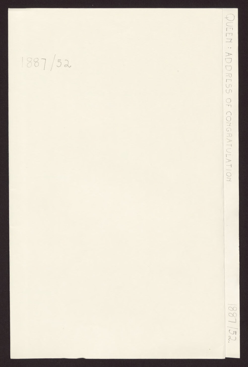 Queen: Address of Congratulation