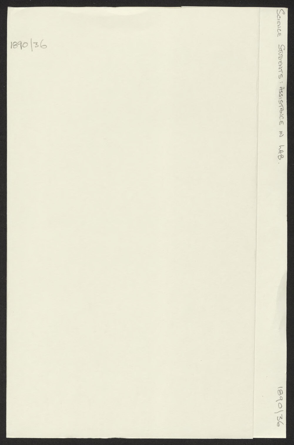 Science Students: Assistance in Laboratories