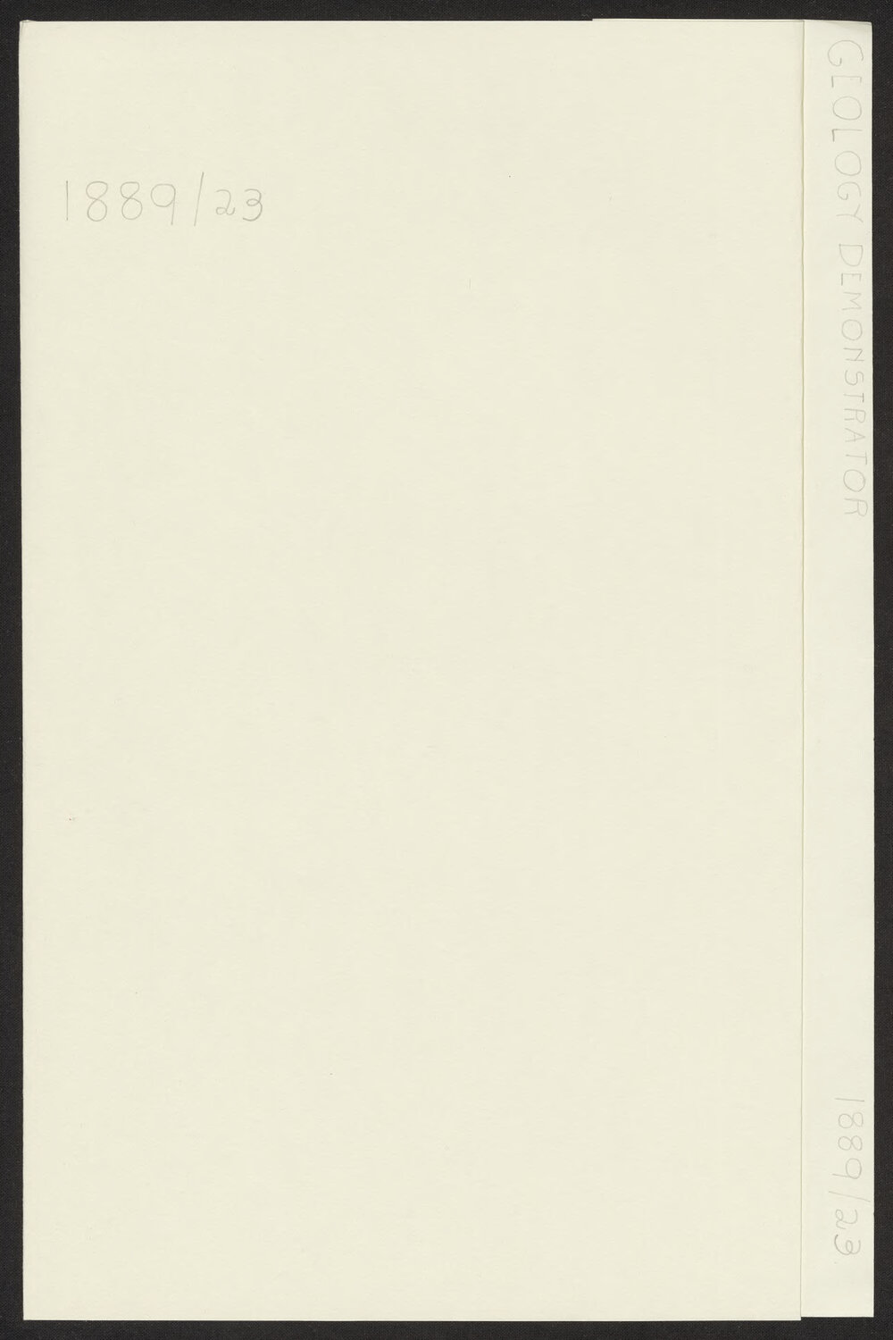 Geology: Demonstrator