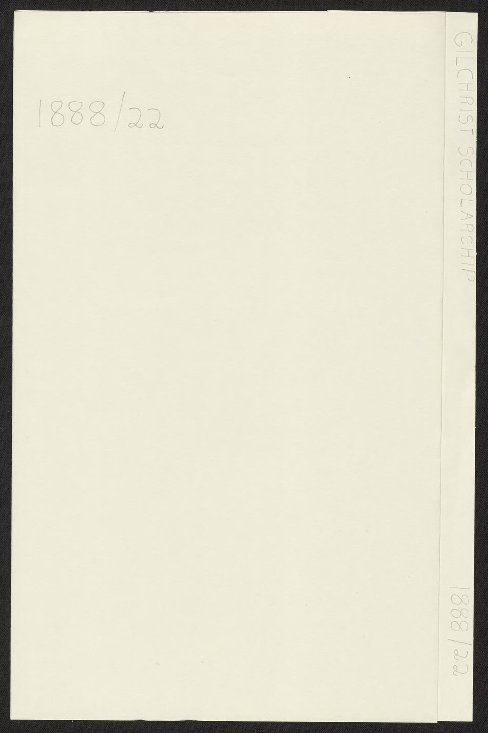 Gilchrist Scholarship