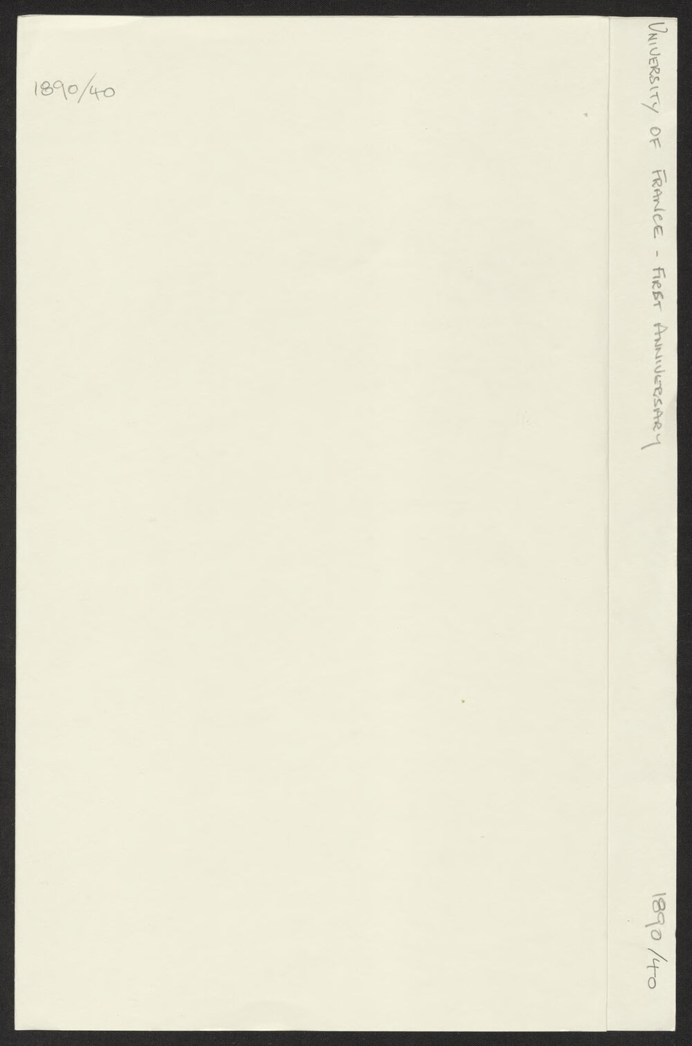 University of France: First Anniversary