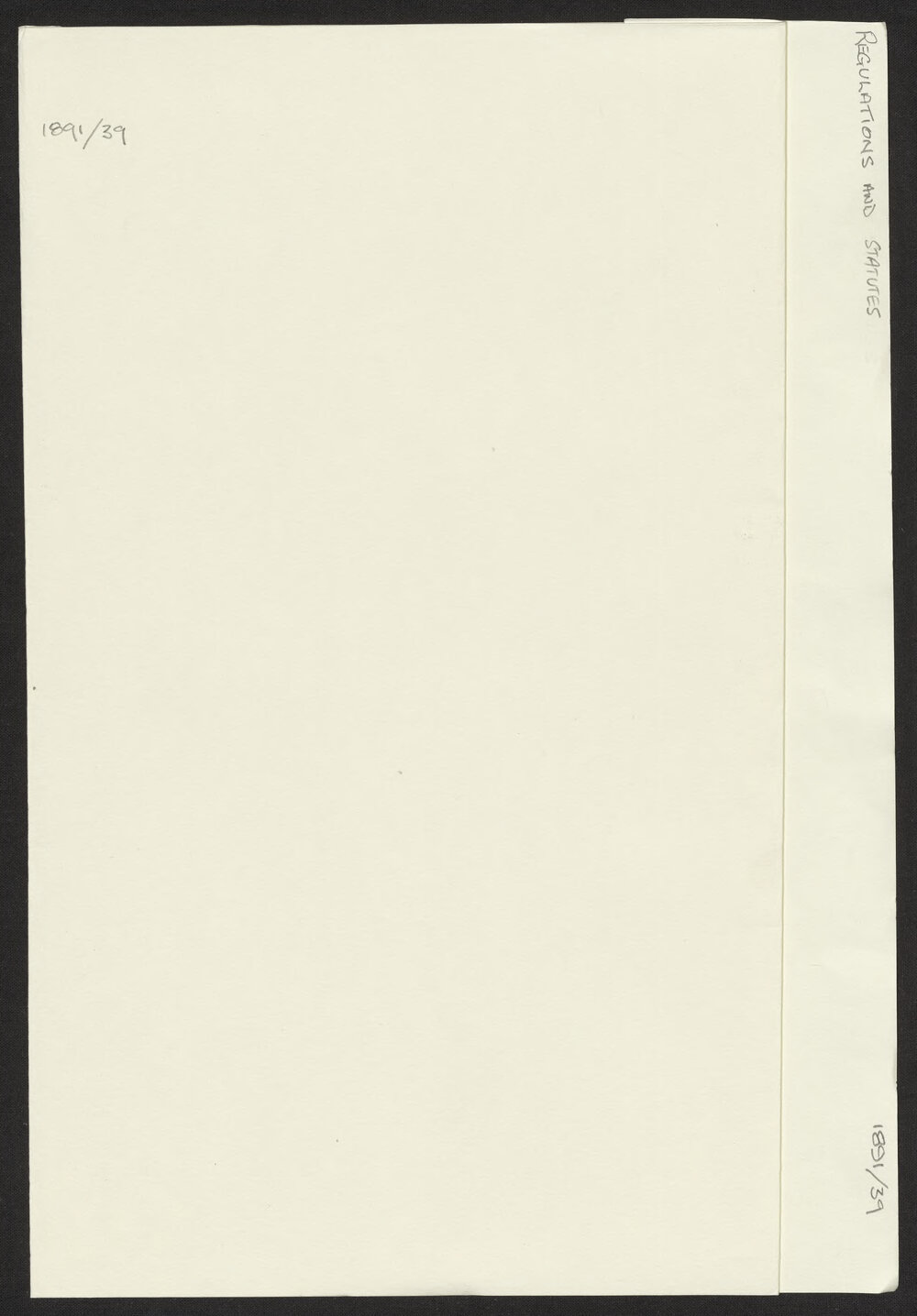 Regulations and Statutes