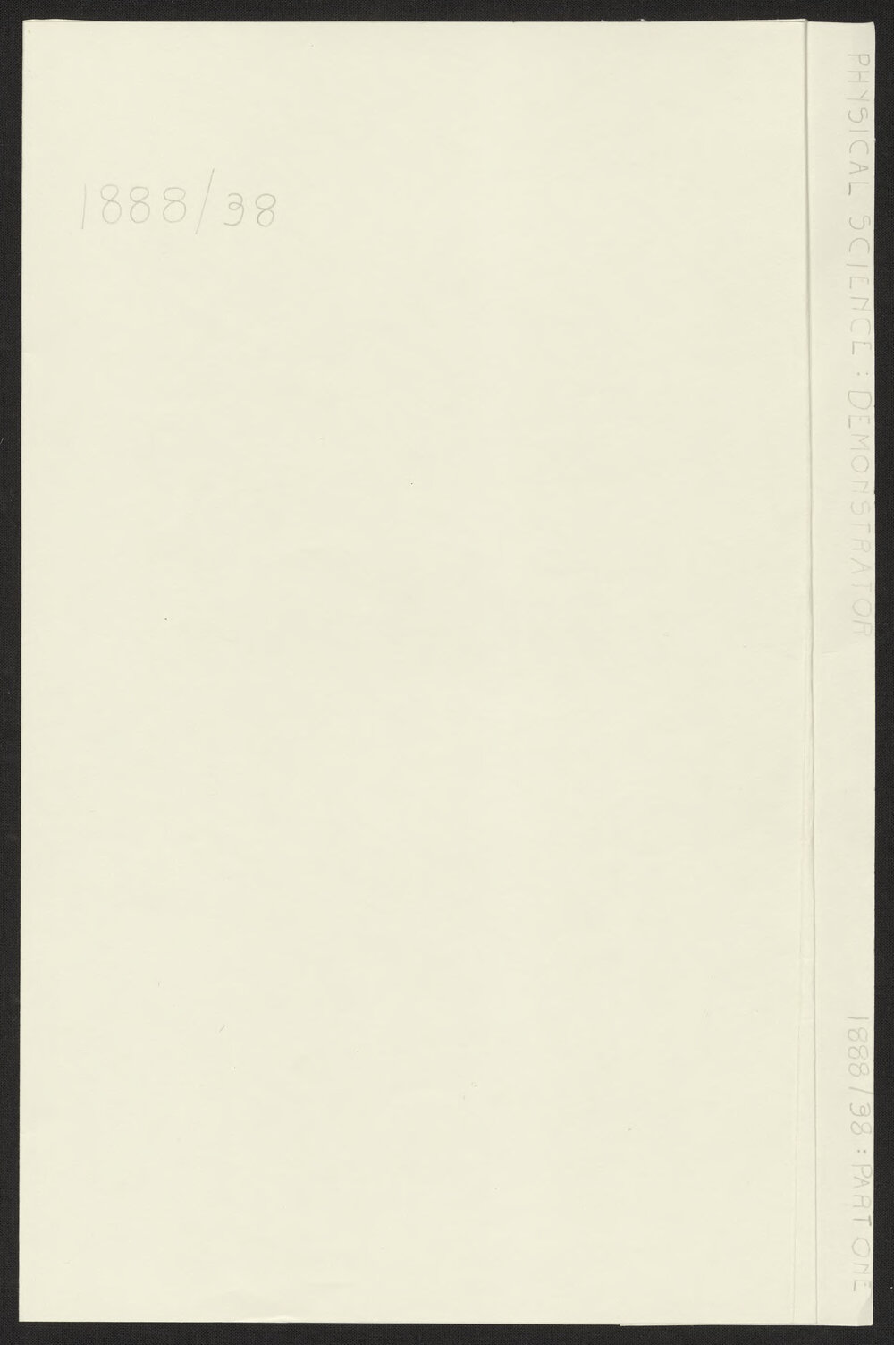 Physical Science: Demonstrator