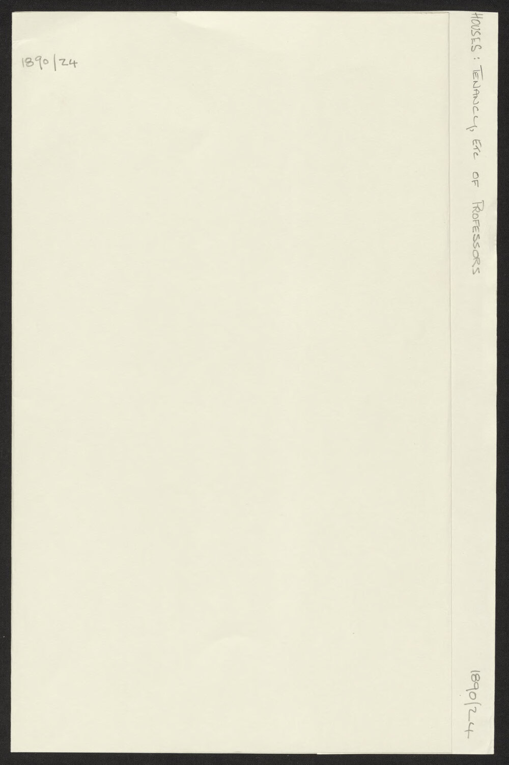 Houses:Tenancy, etc of Professor