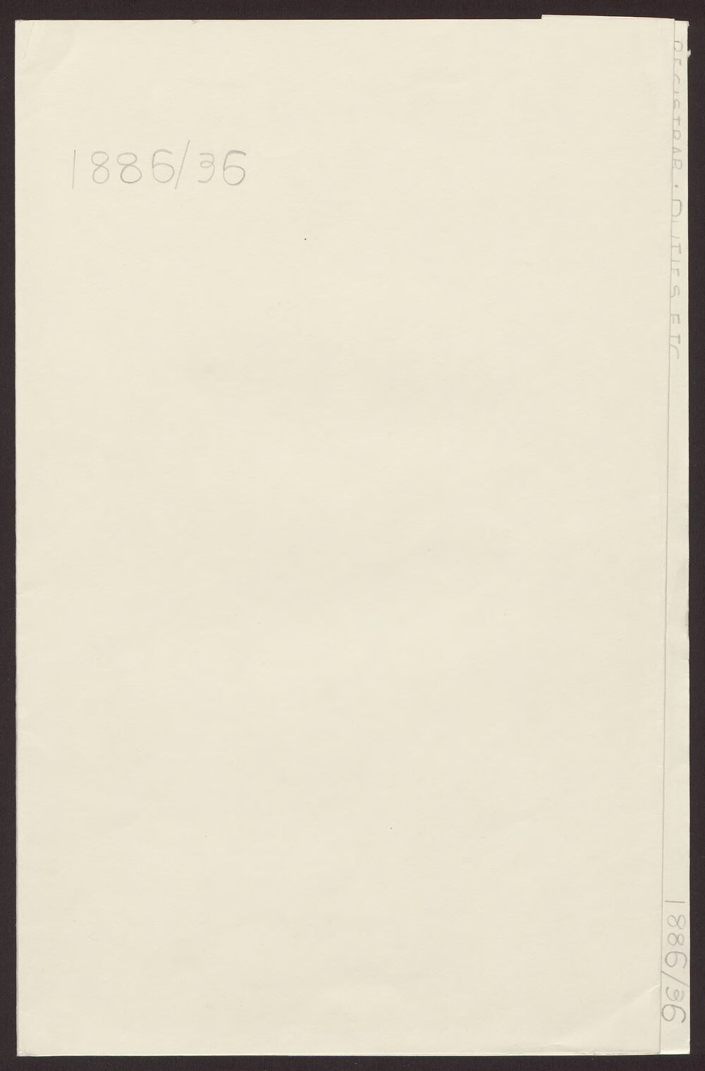 Registrar: Duties, etc.