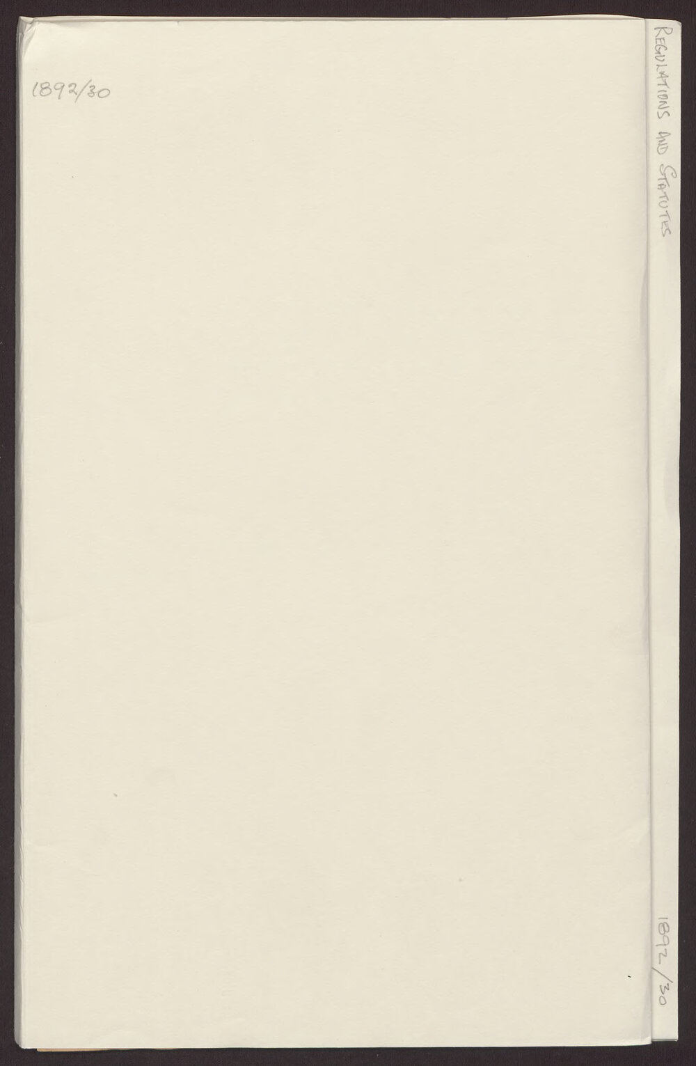 Regulations and Statutes