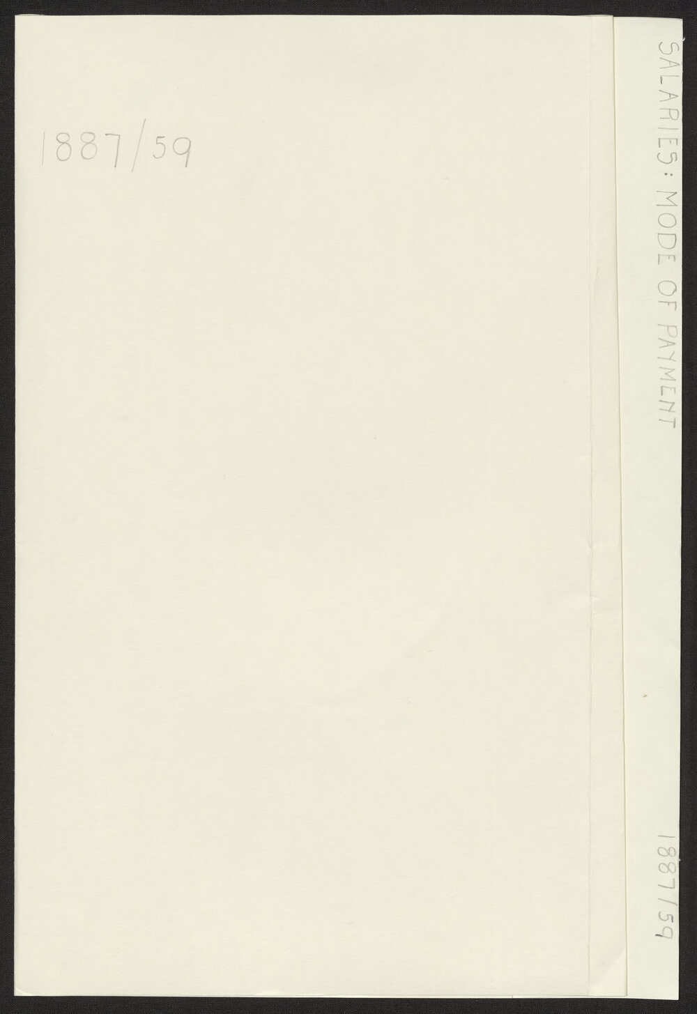 Salaries: Mode of Payment