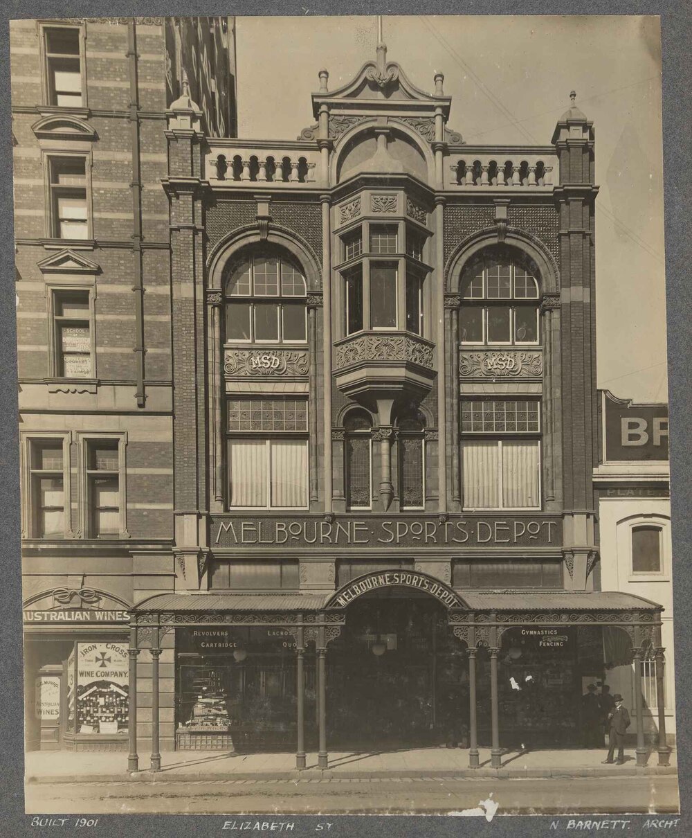 [Premises of] Melbourne Sports Depot, Elizabeth Street