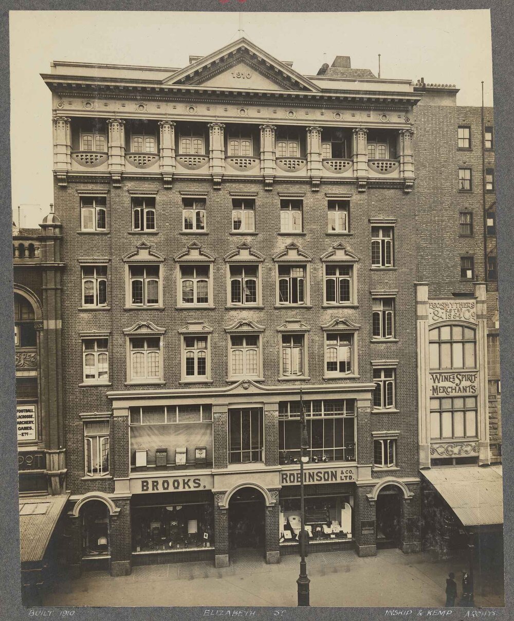 The building of Brooks, Robinson and Company