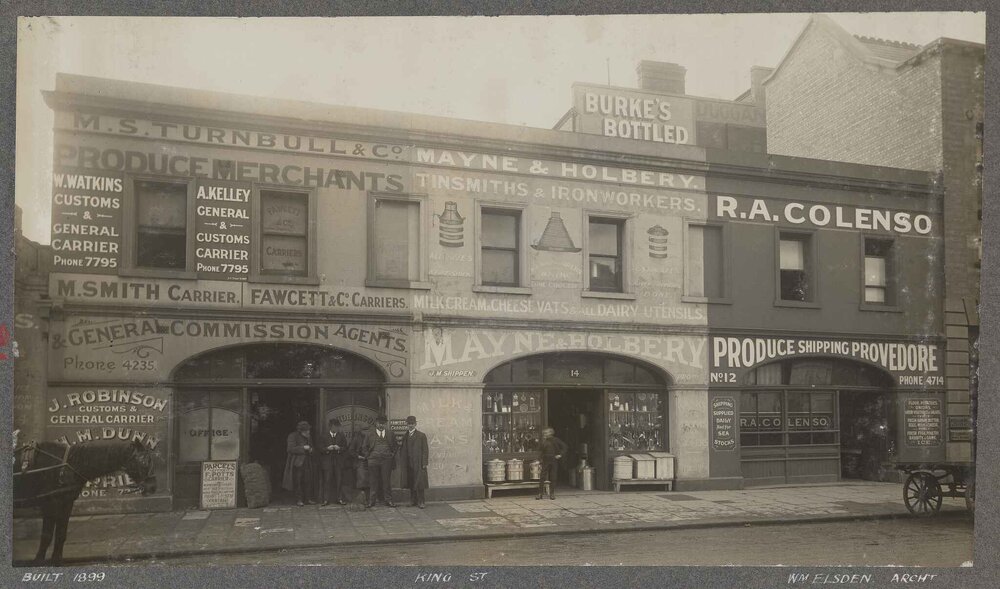 Terrace row of three shops