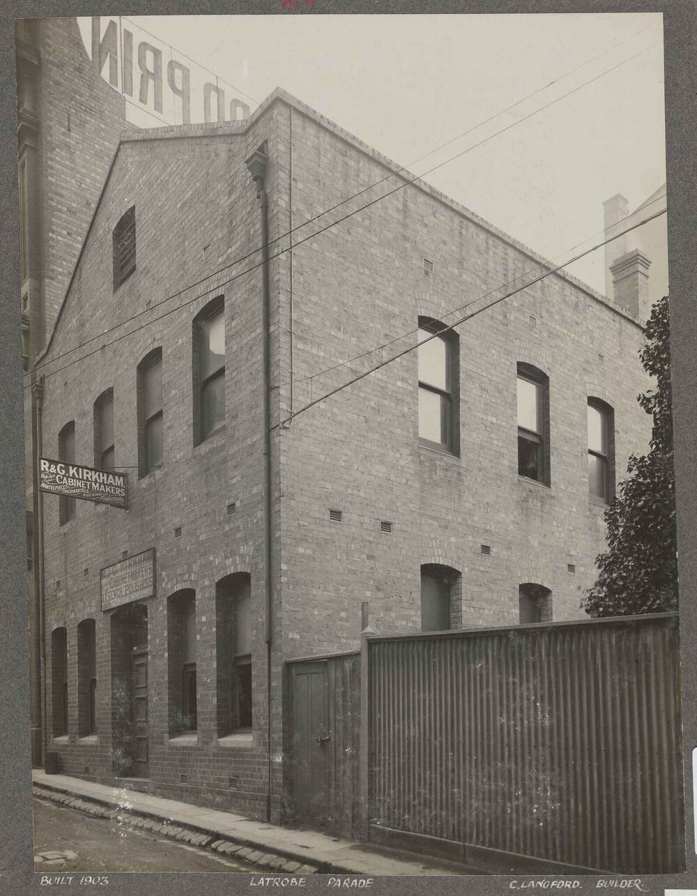 Workshop, warehouse and premises of R. G. Kirkham