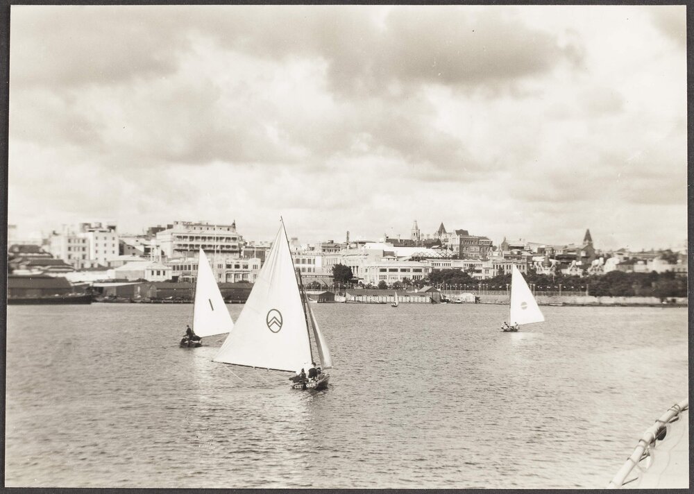 The fair city of Perth from the foreshore of the Swan River