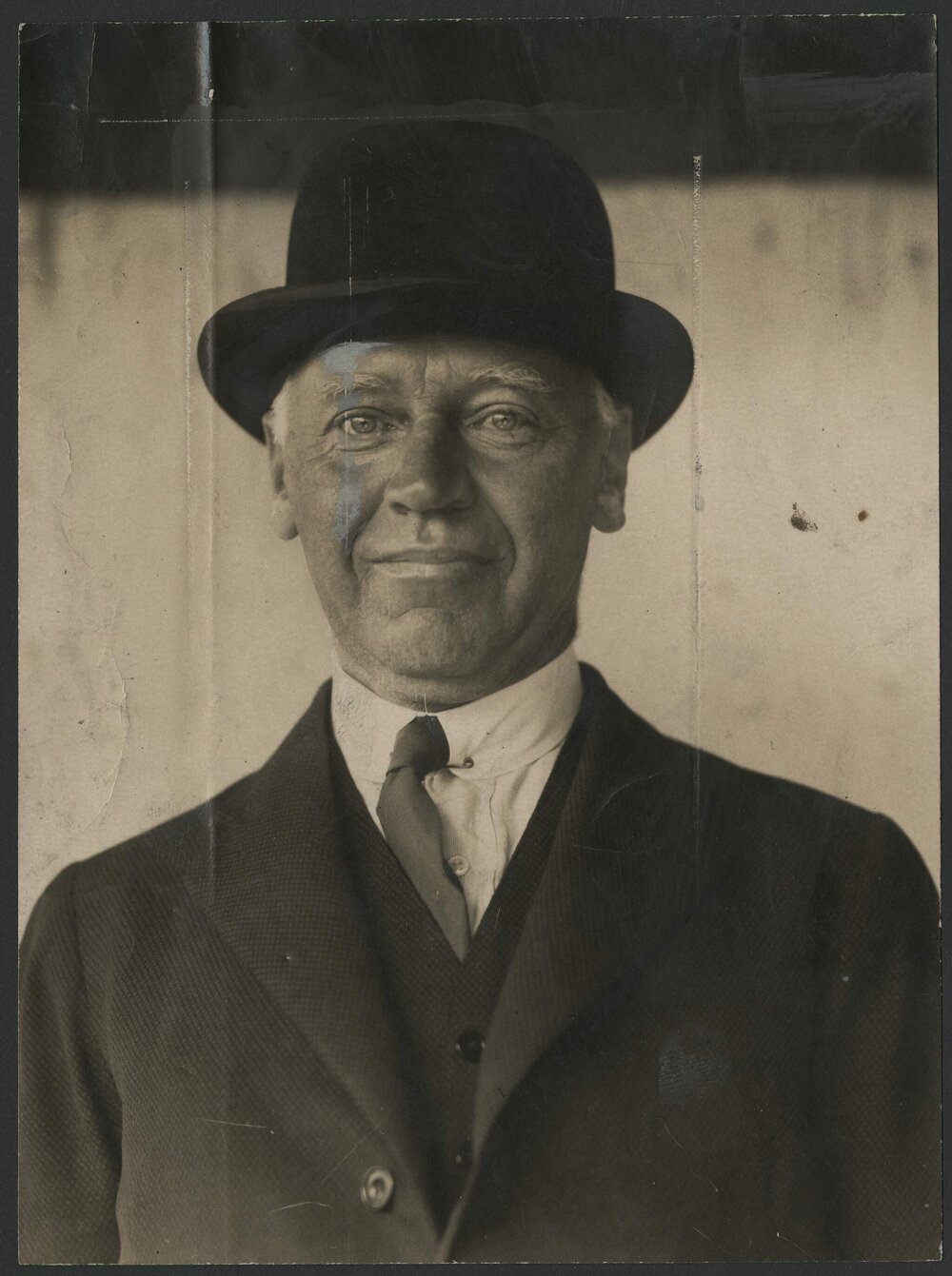 Henry Arthur Pitt, in bowler hat