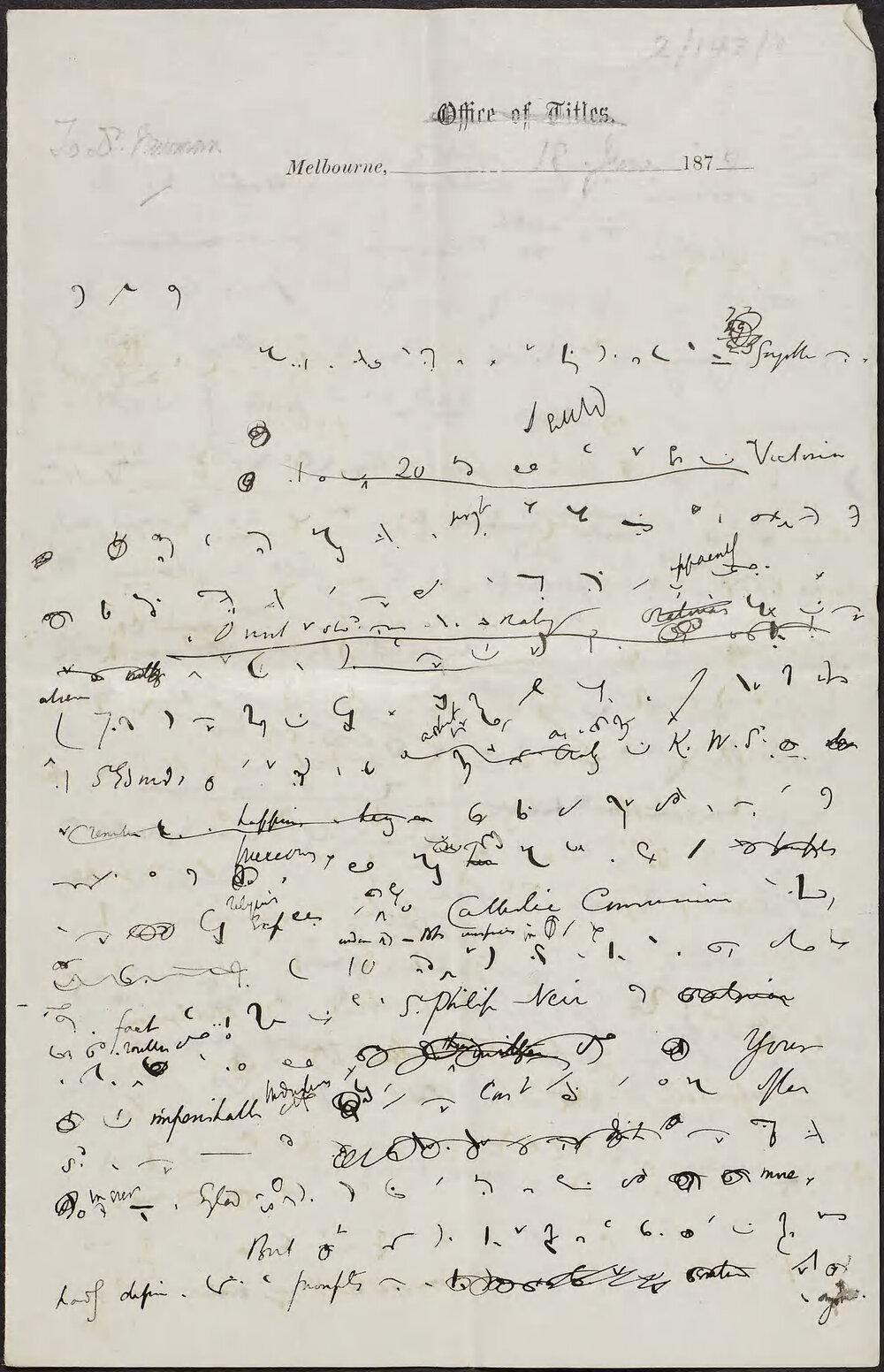NEWMAN, John H. Cardinal, Archer, Melbourne to Newman.