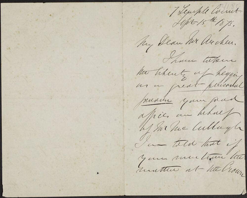 SMITH, George Peter, 7 Temple Court.