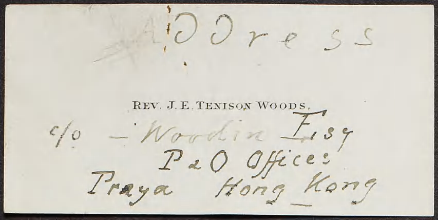TENISON-WOODS, Fr Julian, Osaka, Japan.