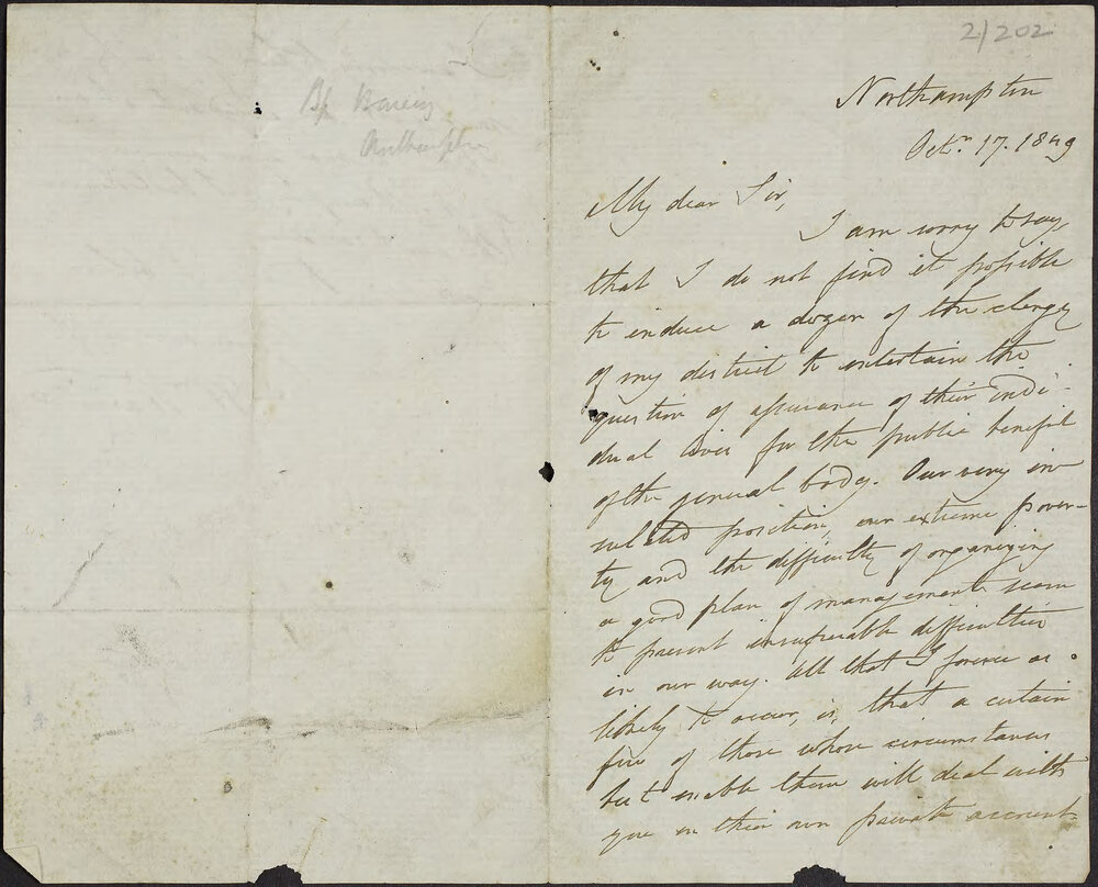 WARING, William.  Northampton.