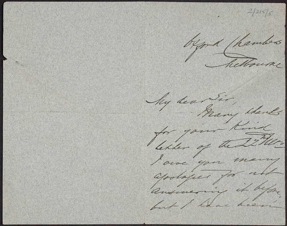 Unknown, Oxford Chamber, Melbourne.