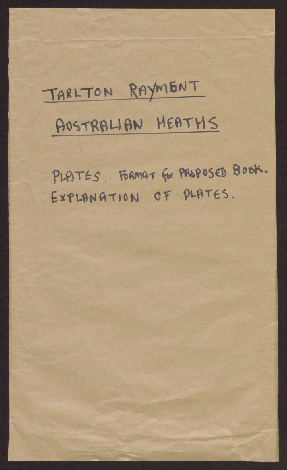 Australian Heaths Plates for proposed book