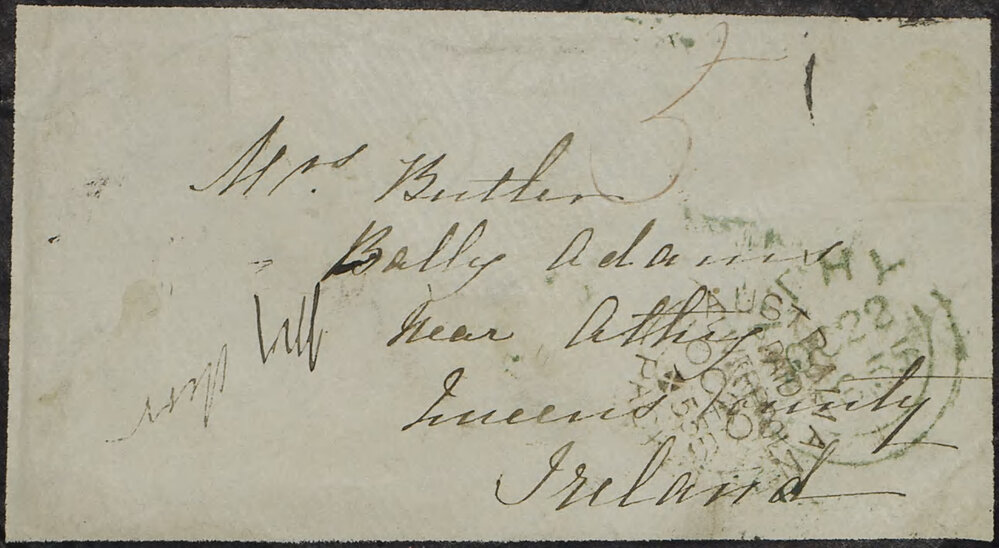 Walter Butler to his father, from Melbourne.