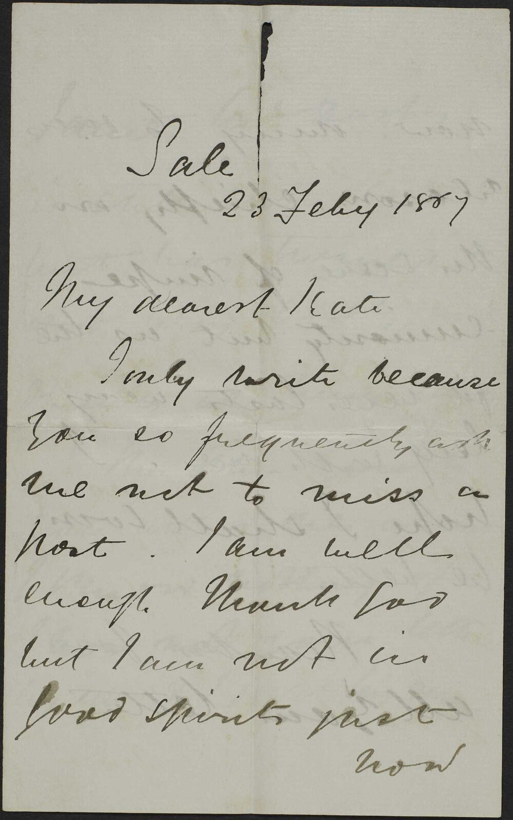 Walter Butler to Kate Butler, from Sale.