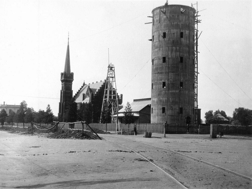 Construction of Echuca Water Tower