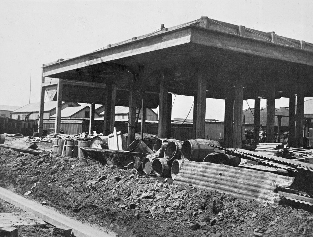 Construction of  Metropolitan Gas Works, West Melbourne