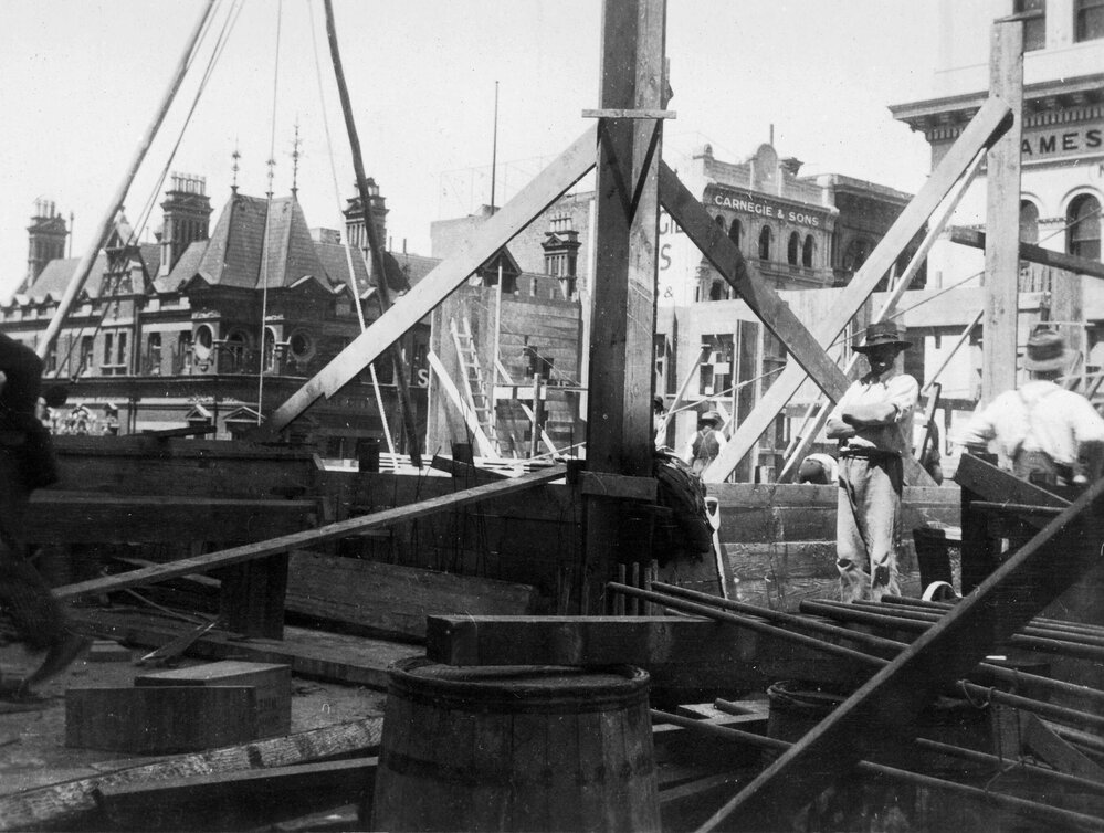 Construction of Elizabeth House, Elizabeth Street, Melbourne