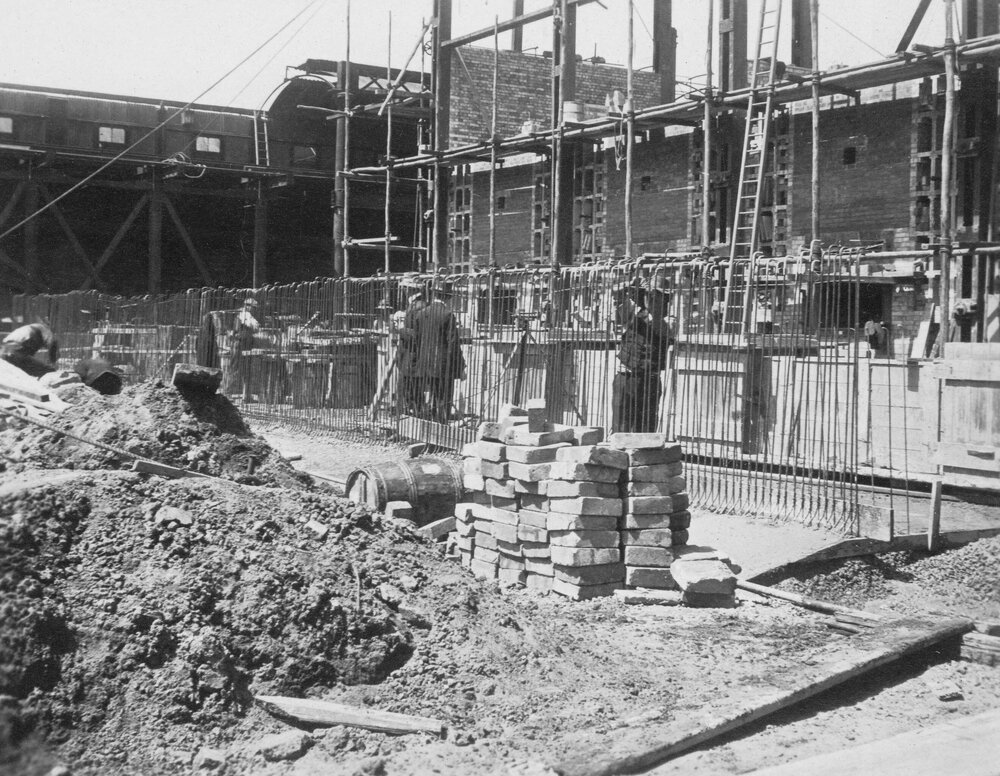 Construction of  Metropolitan Gas Works, West Melbourne