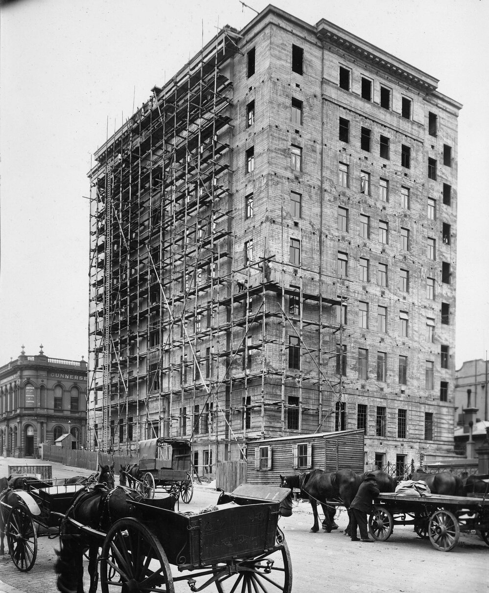Construction of Electric Light Station Office, Spencer Street, Melbourne