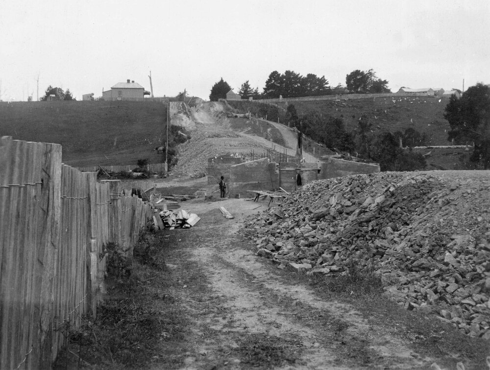 Construction of Fish Creek Bridge, Gippsland, Victoria